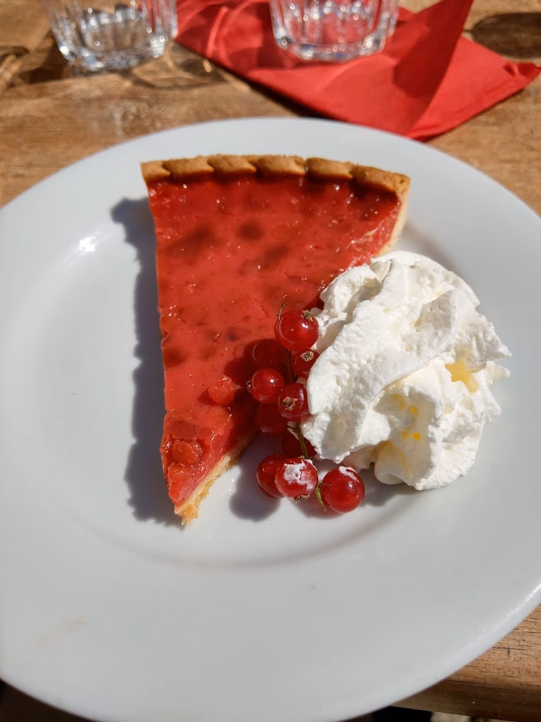 tarte à la praline rose, spécialité lyonnaise sucrée